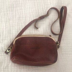Portland Leather Brown Crossbody Bag EUC 2300